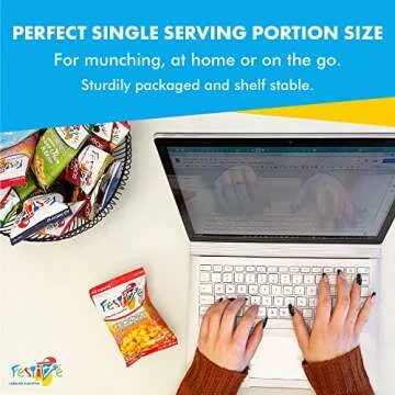 Feel Festive Roasted Chickpeas Variety Snack Pack Crunchy Balanced Macro Nut Free Healthy Garbanzo Beans - Non-GMO Vegan Soy-Free