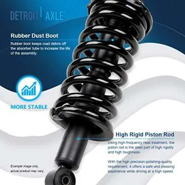 Detroit Axle - 4WD Front End 14pc Suspension Kit for Nissan Titan Armada Pathfinder Armada QX56, Struts w/Coil Spring Upper Control Arms Lower Ball Joints Sway Bars Tie Rods Boots Replacement