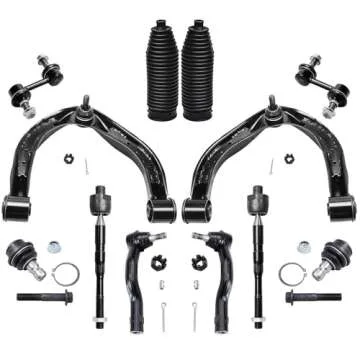 Detroit Axle - 4WD Front End 14pc Suspension Kit for Nissan Titan Armada Pathfinder Armada QX56, Struts w/Coil Spring Upper Control Arms Lower Ball Joints Sway Bars Tie Rods Boots Replacement