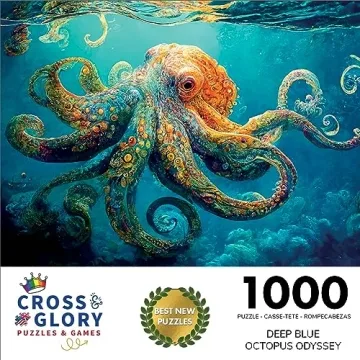 Deep Blue Octopus Odyssey 1000 Piece Puzzle
