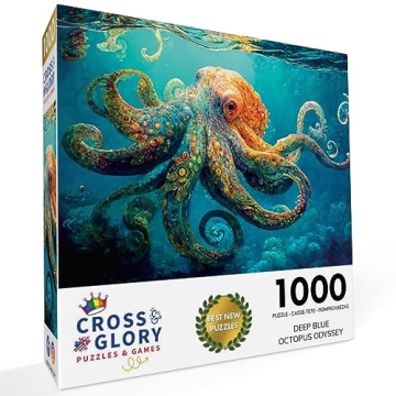 Deep Blue Octopus Odyssey 1000 Piece Puzzle