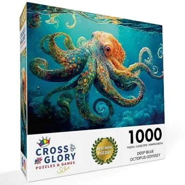 Deep Blue Octopus Odyssey 1000 Piece Puzzle