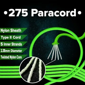 Durable Paracord Planet 275lb Crafting Cord in Gold 100 ft
