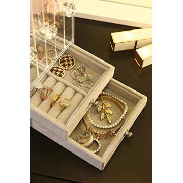 Sooyee Acrylic Jewelry Organizer - Elegant & Practical