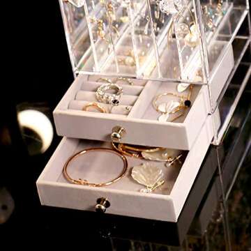 Sooyee Acrylic Jewelry Organizer - Elegant & Practical