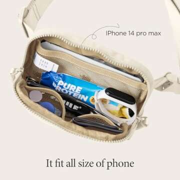 ODODOS Mini Belt Bag: Versatile Fanny Pack for All