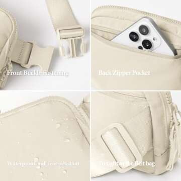 ODODOS Mini Belt Bag: Versatile Fanny Pack for All