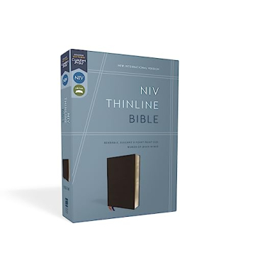 NIV Thinline Bible in Bonded Leather with Comfort Print