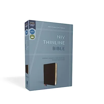 NIV Thinline Bible in Bonded Leather with Comfort Print