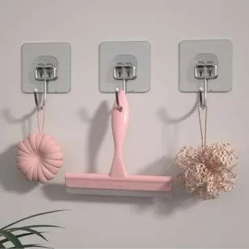 LTLUTU 5" Silicone Shower Squeegee - Streak-Free Glass Cleaner