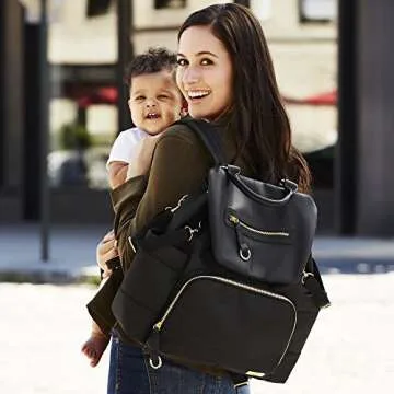 Skip Hop Stylish Diaper Bag with Stroller Straps & Changing Pad