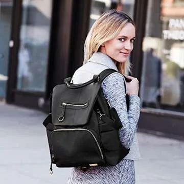 Skip Hop Stylish Diaper Bag with Stroller Straps & Changing Pad