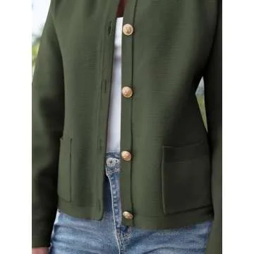 Chic ANRABESS Striped Cardigan Sweater for Women