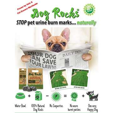Dog Rocks Natural Urine Neutralizer for Lush Lawns 600g