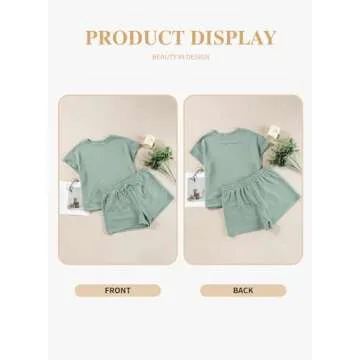 Eytino Women Plus Size Two Piece Set Summer Lounge Tracksuit Outfits Shorts And Short Sleeve Tops 2025 Fshion Outfits,5X Grass Green
