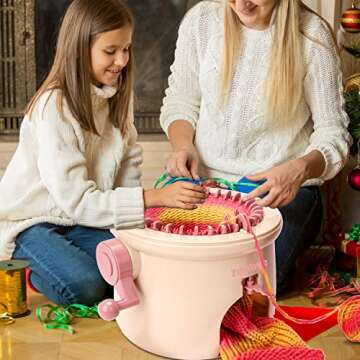Knitting Machine,Knitting Machine 32 Needles,Knitting Loom Kits for Adults & Kids, DIY Weaving Croch...