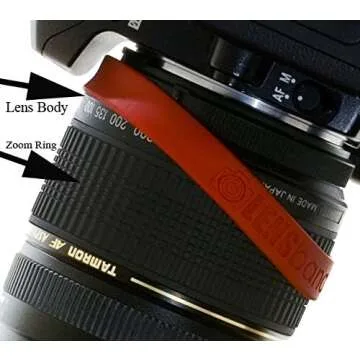 Lens Band Stop Zoom Creep for One Size Fits All Lens, Black