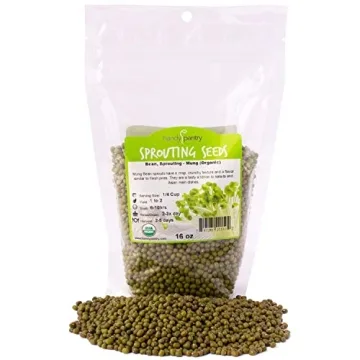 Mung Bean Sprouting Seed: 1 Lb Organic Non-GMO - Handy Pantry for Gardening & Cooking