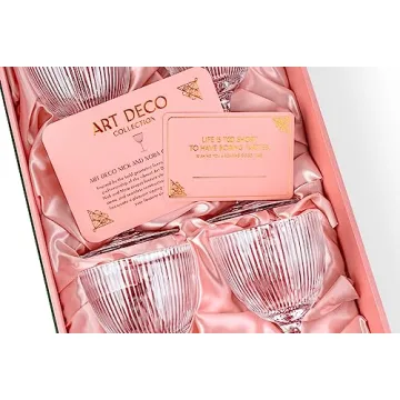Vintage Art Deco Nick and Nora Coupe Glasses Set of 4