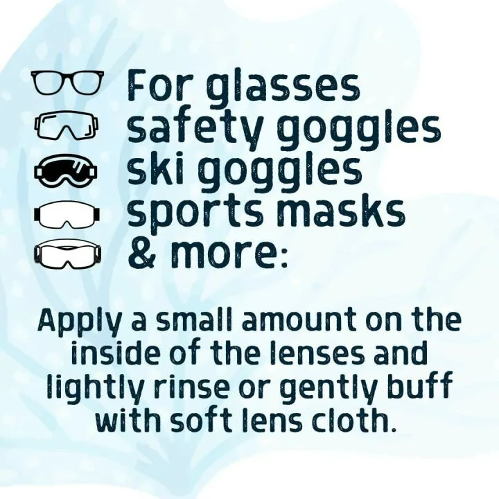 Reef-Friendly Mask Defogger for Glasses & Sports Gear