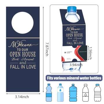 Eersida Open House Water Bottle Hang Tags (50 Pieces)