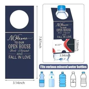 Eersida Open House Water Bottle Hang Tags (50 Pieces)
