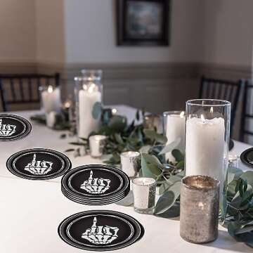 Halloween Ring Finger Bachelorette Party Plates, Halloween Bachelorette Party Decorations, Halloween Bride To Be, Bridesmaid Favors, Bridal Shower, Engagement Party Decorations (9 Inch, 25 Packs)