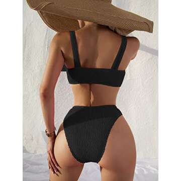 YELAIVP Women's Stylish High Waisted Bikini Set