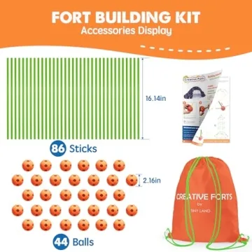 Tiny Land Fort Building Kit for Kids Creative Fun