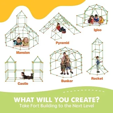 Tiny Land Fort Building Kit for Kids Creative Fun