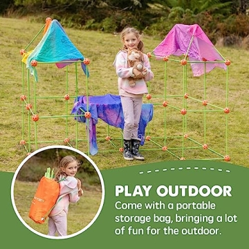 Tiny Land Fort Building Kit for Kids Creative Fun