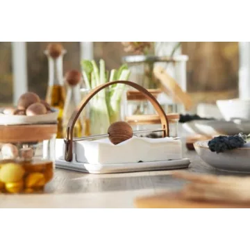 Sagaform Nature Napkin Holder - Elegant Oak Design - 7.5-Inch