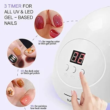 PHIAKLE UV LED Nail Lamp for Perfect Home Manicures