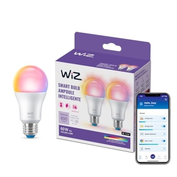 WiZ Connected Smart LED Bulbs: Motion Activated, Colorful & Energy Efficient 2 Pack