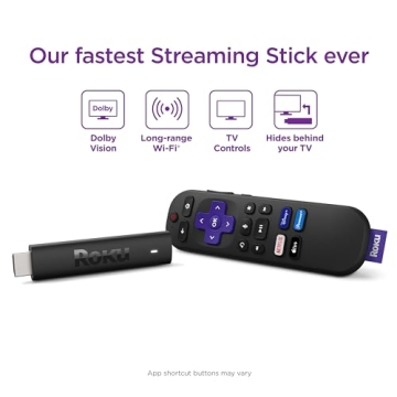 Roku Streaming Stick 4K - Stream 4K HDR Anywhere