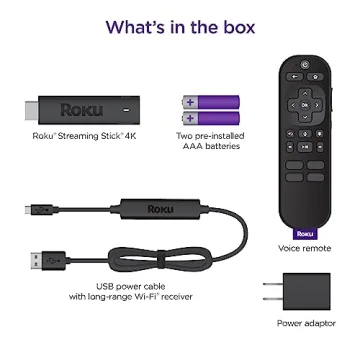 Roku Streaming Stick 4K - Stream 4K HDR Anywhere