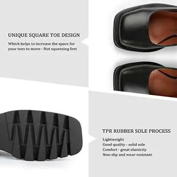 Stylish WETKISS Black Mary Jane Shoes for Everyday Comfort