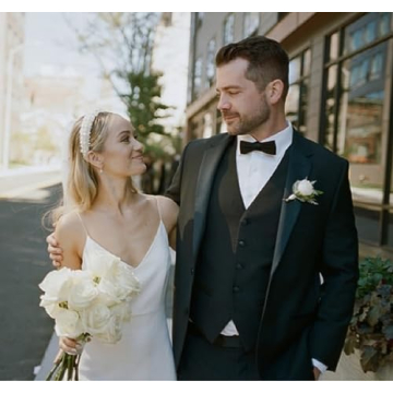 WOVOWOVO Elegant Pearl Bridal Headband for Weddings