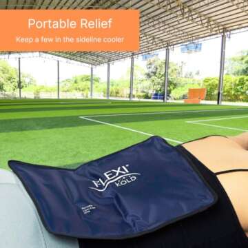 2 FlexiKold Gel Ice Packs for Reusable Injury Relief