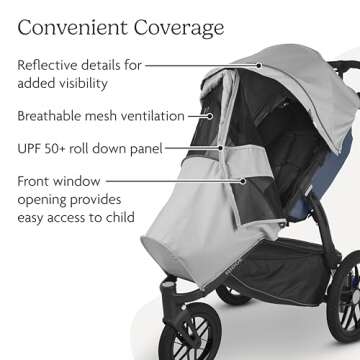 UPPAbaby Ridge Stroller Sun and Bug Shield with UPF 50+