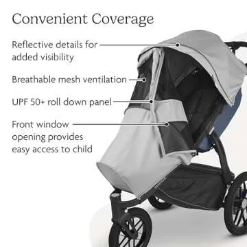 UPPAbaby Ridge Stroller Sun and Bug Shield with UPF 50+