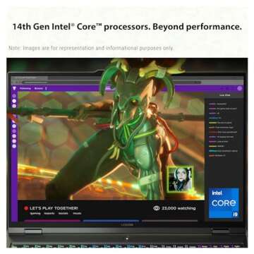 Lenovo Legion Pro 5i Gaming Laptop, Intel i9-14900HX, 32 GB DDR5 Ram, 2 TB PCle SSD, 16" WQXGA (2560x1600), Nvidia GeForce RTX 4060,W11 Home