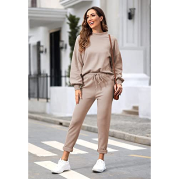 Fixmatti Women's 2 Piece Matching Sweatsuit Set for Casual Wear