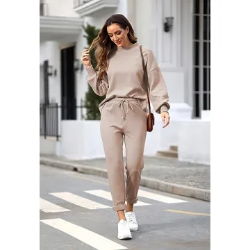 Fixmatti Women's 2 Piece Matching Sweatsuit Set for Casual Wear