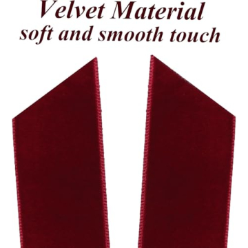 Goemus 12 Pcs Velvet Christmas Tree Bows for Decor