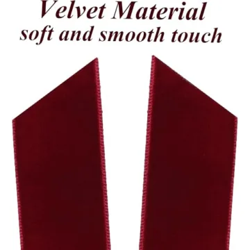 Goemus 12 Pcs Velvet Christmas Tree Bows for Decor