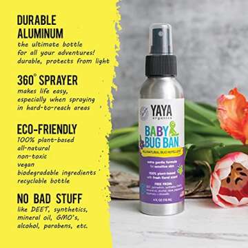 YAYA ORGANICS Baby Bug BAN - All-Natural Insect Repellent
