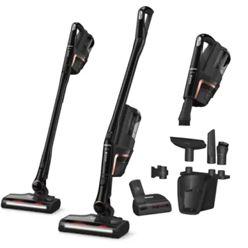 Miele Triflex HX2 Cat & Dog Cordless Stick Vacuum Cleaner, 60 min runtime, Obsidian Black / Rose Gol...