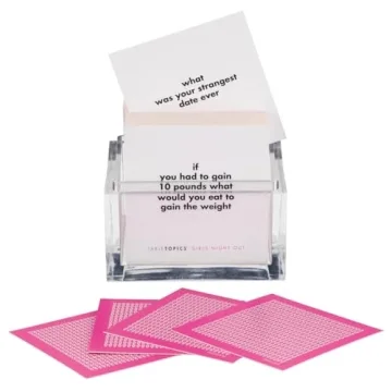 TableTopics Girls Night Out: A Ladies' Night Game with 135 Conversation Cards for Tons of Girl Talk, Entertaining Bachelorette Parties