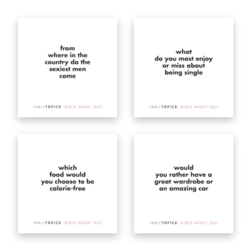 TableTopics Girls Night Out: A Ladies' Night Game with 135 Conversation Cards for Tons of Girl Talk, Entertaining Bachelorette Parties